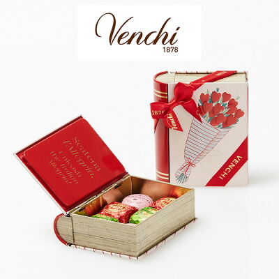 バレンタインチョコ2024｜Venchi（ヴェンキ）スカーレット ミニブック缶