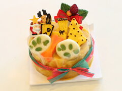 バブルブーオリジナルヘルシー野菜ケーキ！【クリスマス 犬用 ケーキ】クリスマスケーキ　12cm