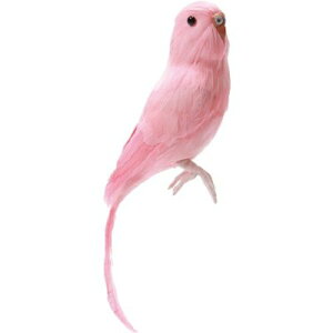 小鳥のオブジェプエブコ PUEBCO ARTIFICIAL BIRDS バードオフジェBudgieセキセイインコ・ピンク...