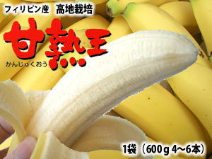 バナナの王様！甘熟王バナナたっぷり！20本送料無料\2,980バナナの王様20本送料無料\2,980