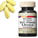 天然ビタミン・ミネラルシリーズ　LIFE STYLE(ライフスタイル)マルチビタミン&ミネラル 90タブ...