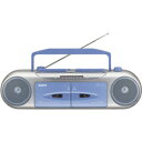 ラジオカセットレコーダー U4-W34(L) ブルー【新品】【取寄品】