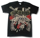 「GUNS N ROSES」ヴィンテージタイプがデカプリントで登場♪ヴィンテージ仕様プリントTシャツ　...