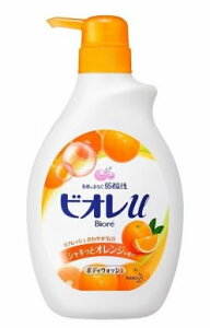花王　ビオレu　ボディウォッシュ　シャキッとオレンジの香り　ポンプ　(550ml)