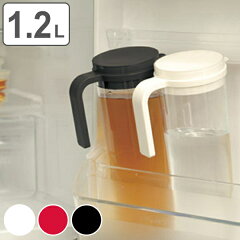 【ポイント最大28倍】冷蔵庫のポケットにすっぽり！横にも置けるシンプルな冷水筒 ピッチャー ...
