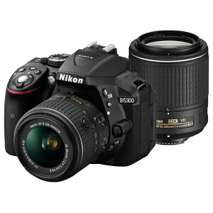 《新品》 Nikon (ニコン) D5300 ダブルズームキット2 ブラック [ デジタル一眼レフカメラ | デジタル一眼カメラ | デジタルカメラ ]